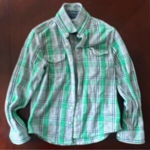 Outerknown Green and Gray Blanket Shirt